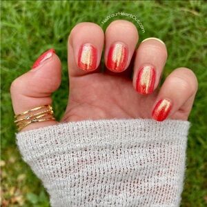 Color Street: Heat Wave | Orange Red Gold Summer Beach Shimmer Bright Tropical